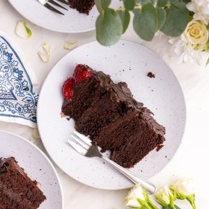 Vegan Chocolate Berry Cake