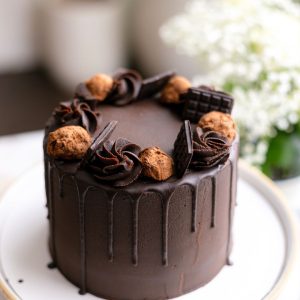 Triple Chocolate Fudge Cake